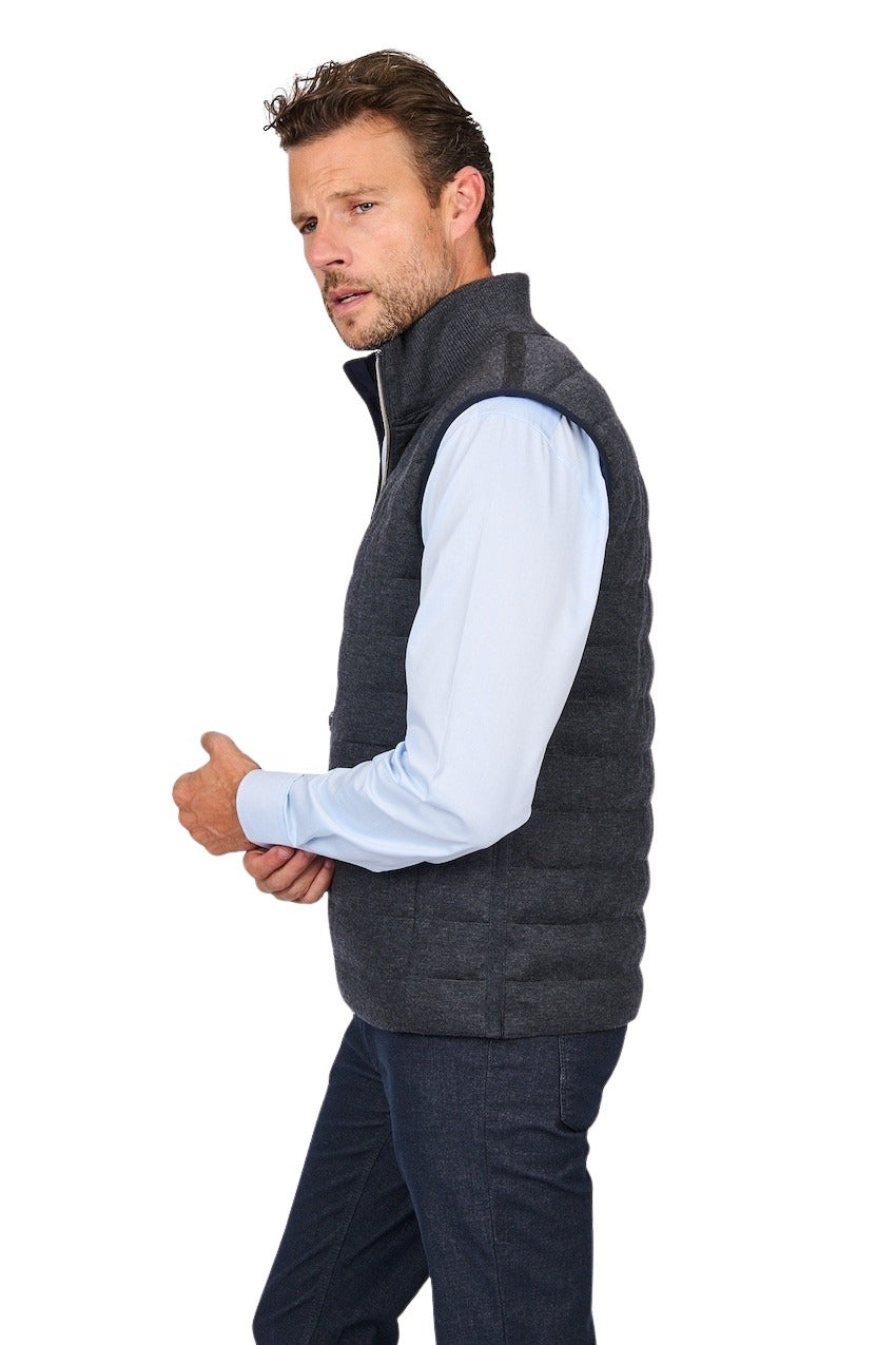 Hackett London bodywarmer hombre reversible antracita