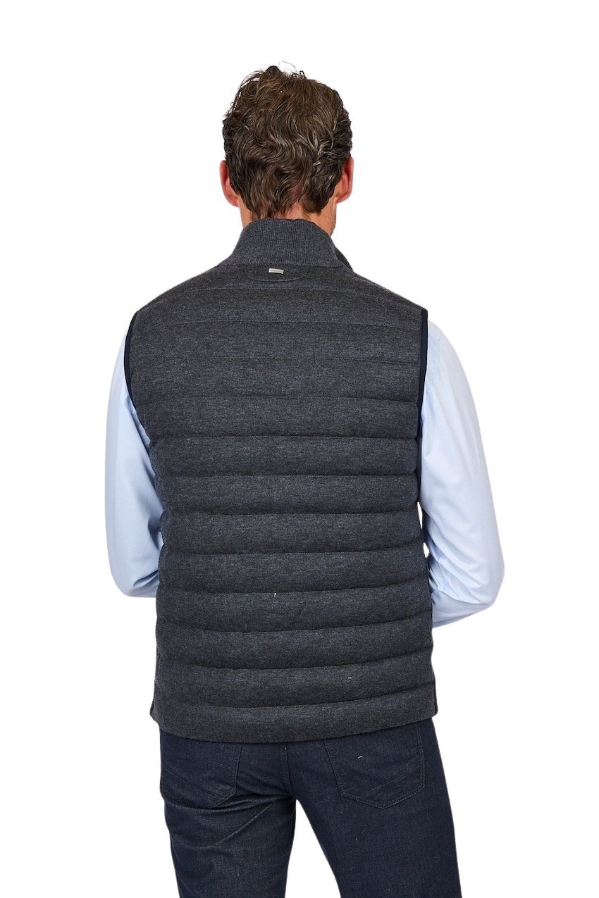 Hackett London bodywarmer hombre reversible antracita