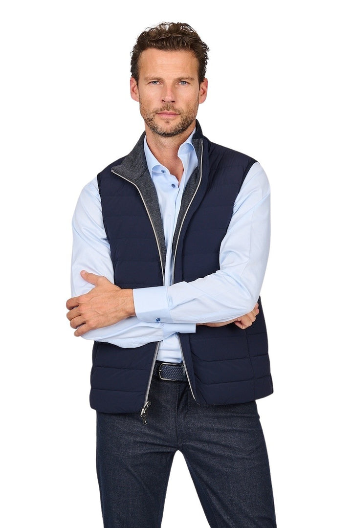 Hackett London bodywarmer hombre reversible antracita