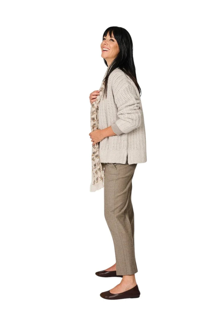 Hemisphere gilet dames taupe 262C513-17 8289