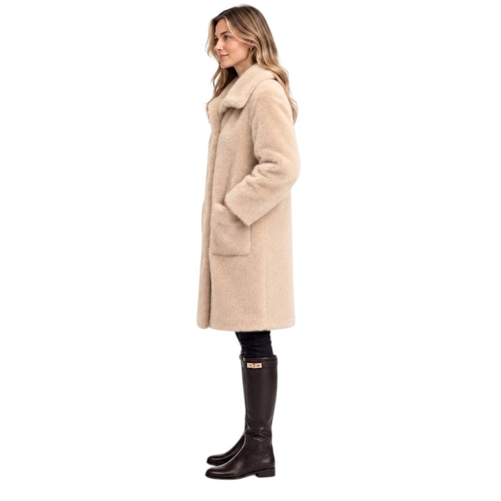 Hemisphere mantel jas dames beige Cim 262CIM-34 Y703