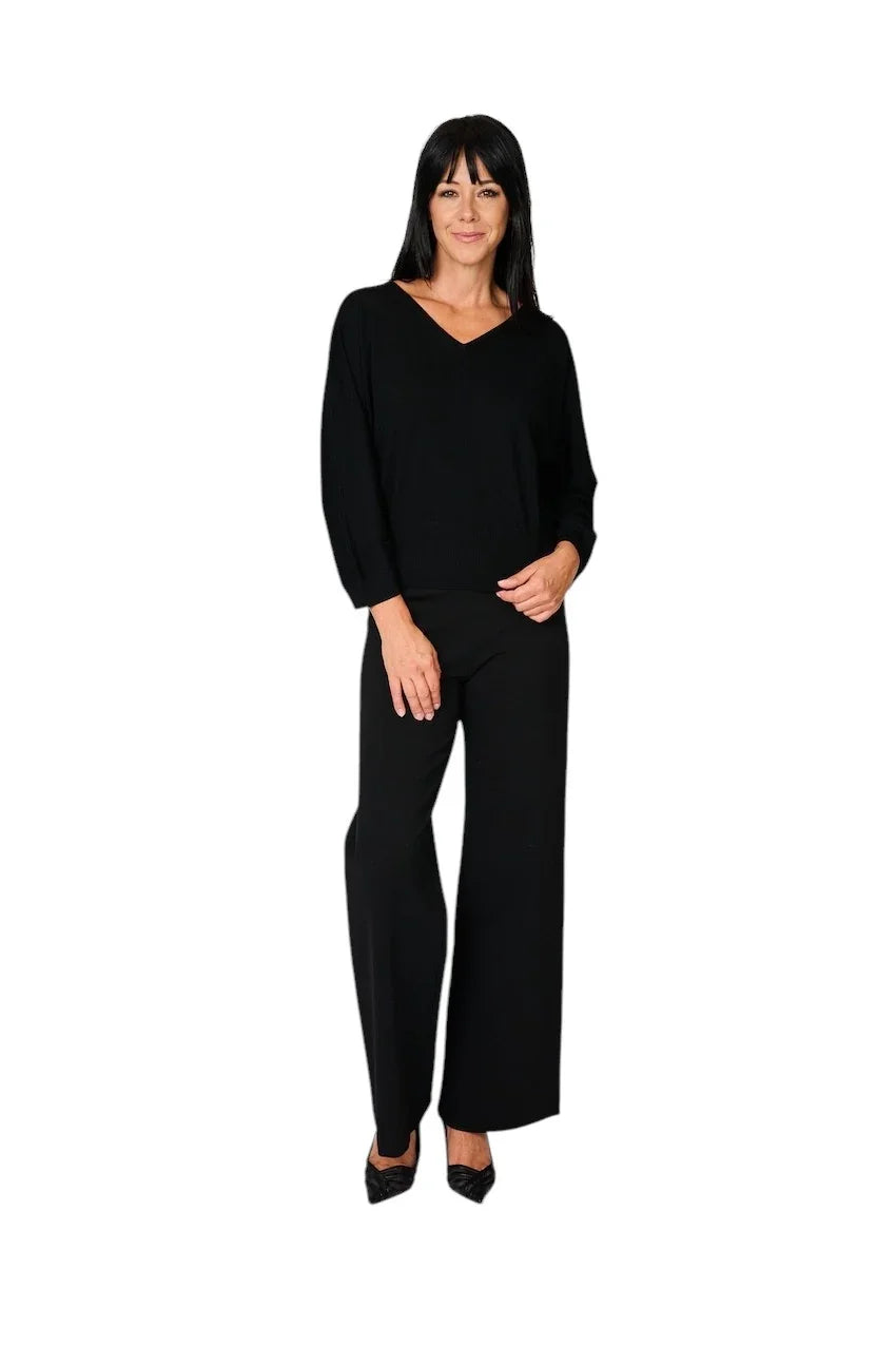 Hemisphere pull trui dames zwart 2624609-17