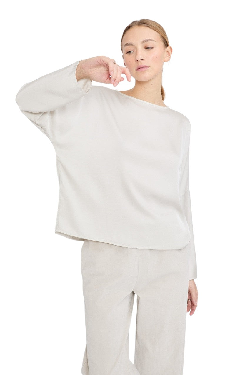Jeff blouse lange mouwen dames grijs ROSIE 11