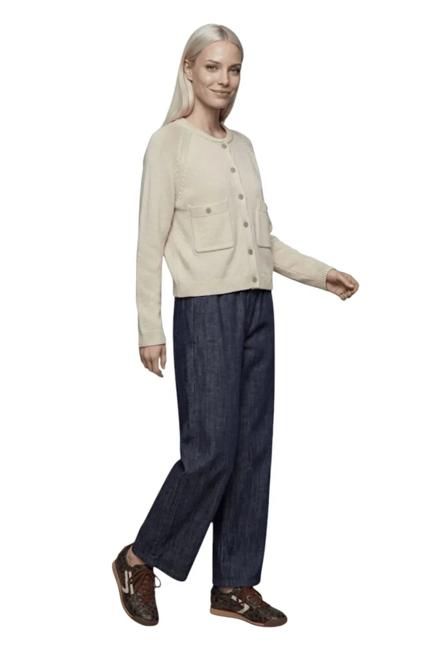 Jeff gilet dames beige Lea