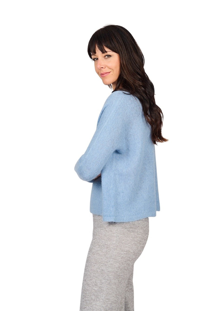 Jeff pullover round neck ladies blue