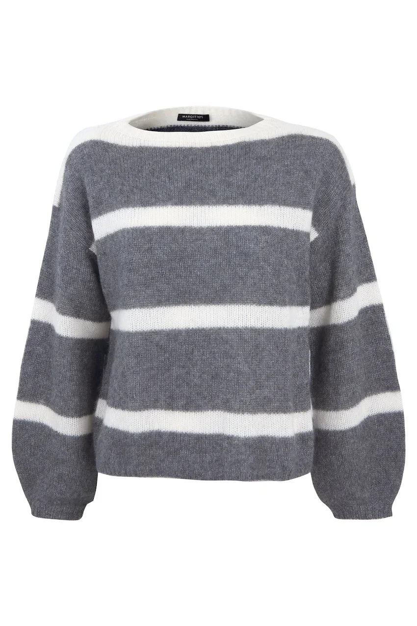Margittes pull trui dames grijs