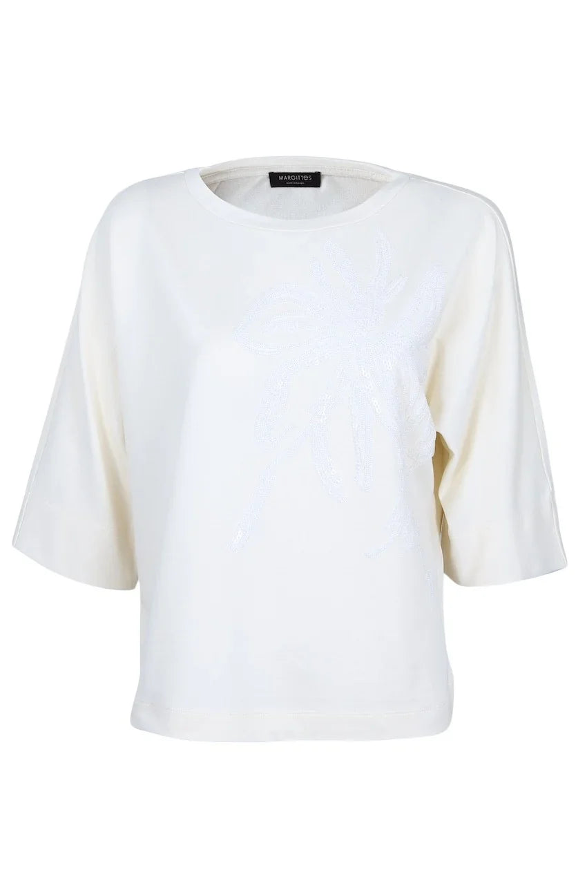 Margittes sweater dames ecru