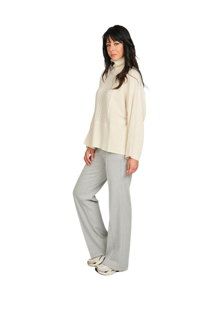 Mason'S Women broek dames grijs Easy Straight 4PNT4E550ABJERT217017