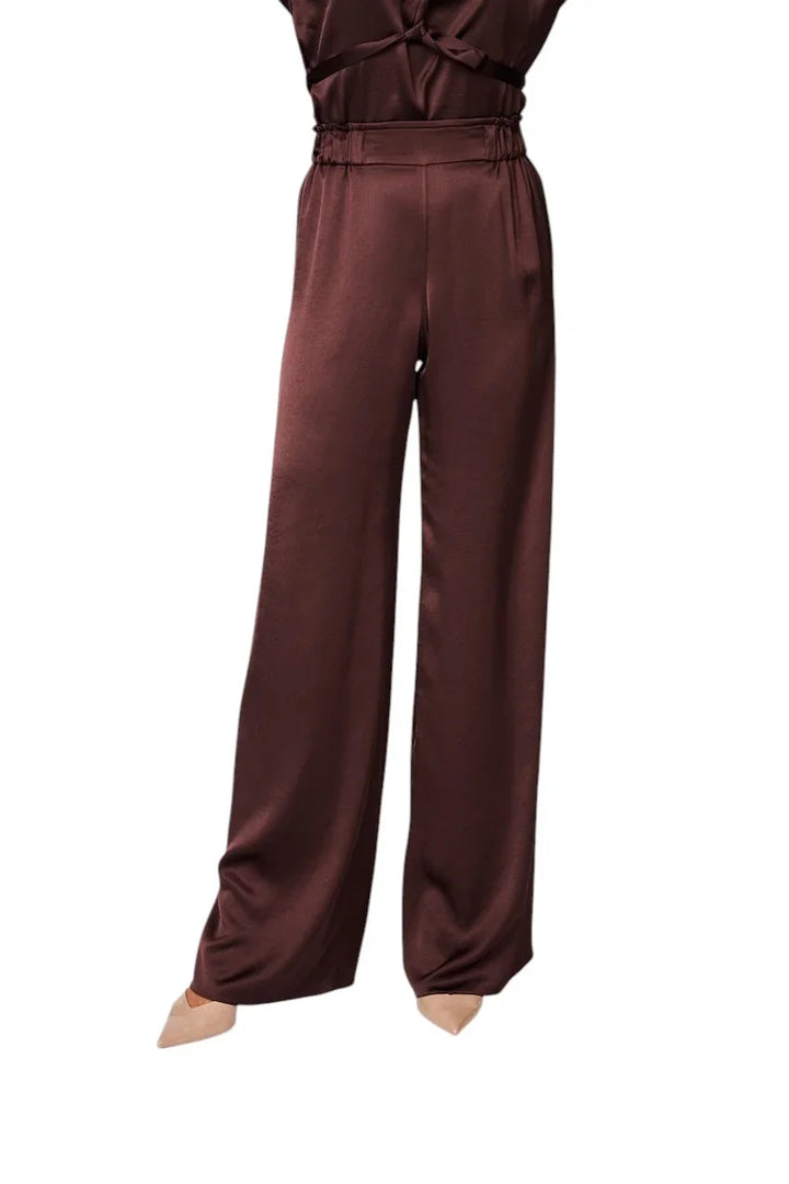 Natan Collection broek dames aubergine FICEO-JTBT02 310