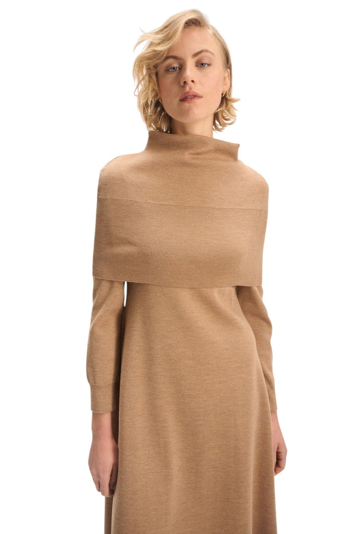 Natan Collection kleedje dames camel MELODY-MERINOS 163