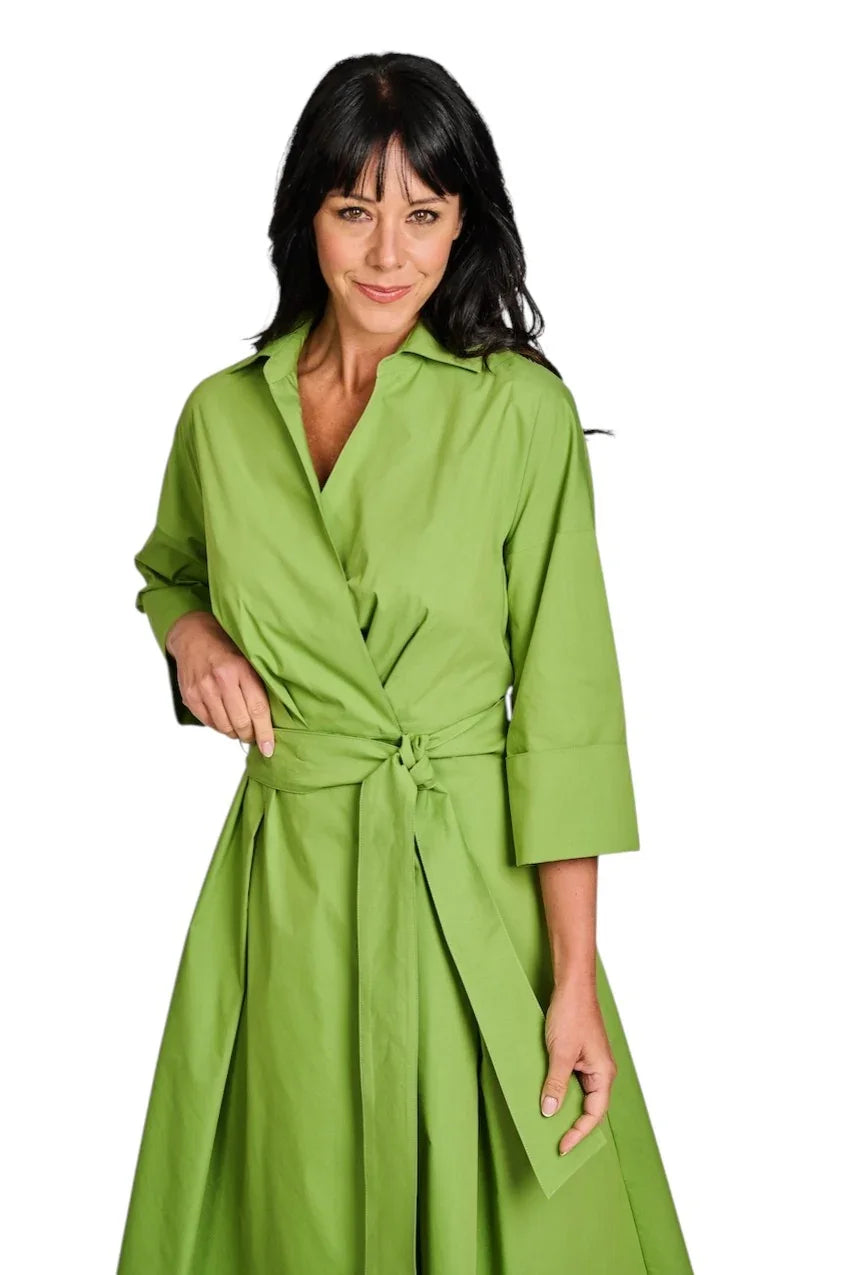 Natan Collection kleedje dames groen EFLOU-J5ZN01-219
