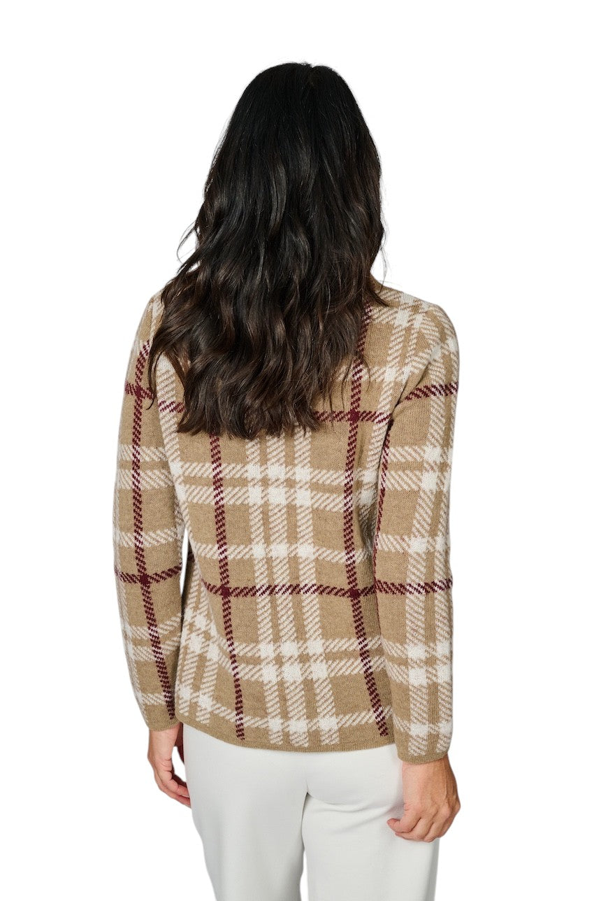 Natan Collection pull trui dames camel MUST-CARREAUX 163