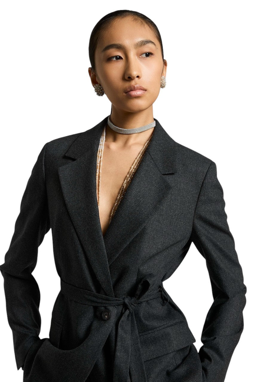 Cardigan Peserico femme anthracite