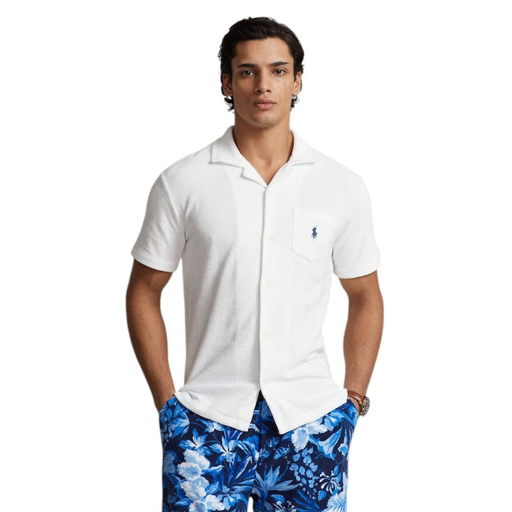 Polo Ralph Lauren Men hemd korte mouwen heren wit Custom fit 710899170002