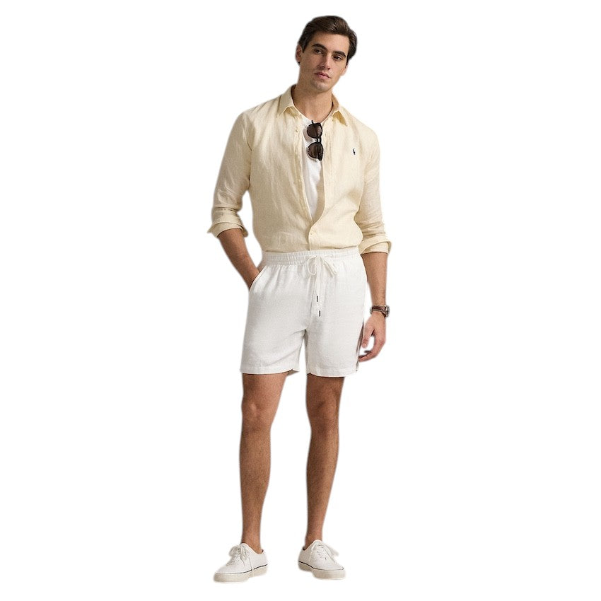 Polo Ralph Lauren Men hemd lange mouwen heren cream Slim fit 710968915005
