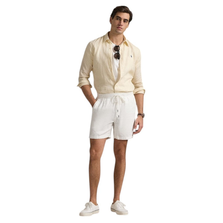 Polo Ralph Lauren Men hemd lange mouwen heren cream Slim fit 710968915005