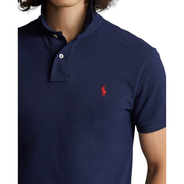 Polo Ralph Lauren Men polo shirt korte mouwen heren donker blauw custom slim fit 710782592008