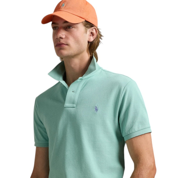 Polo Ralph Lauren Men polo shirt korte mouwen heren groen custom slim fit 710680784422