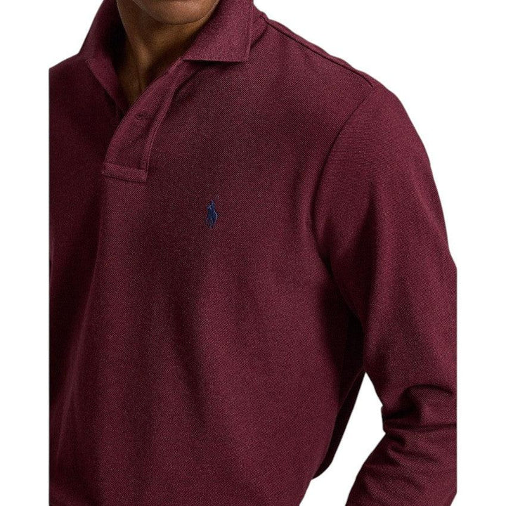 Polo Ralph Lauren Men polo shirt lange mouwen heren bordeaux 710680790095