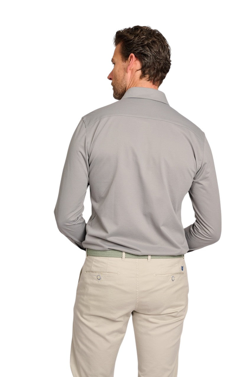 Profuomo shirt long sleeves men's green slim fit