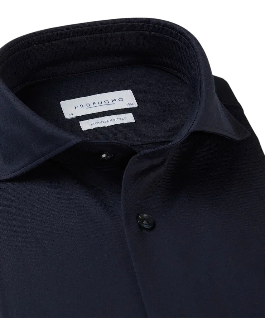 Profuomo hemd lange mouwen heren marine PP2H00008C