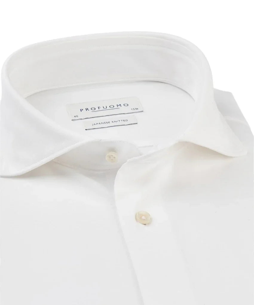 Profuomo hemd lange mouwen heren wit PP2HC10006