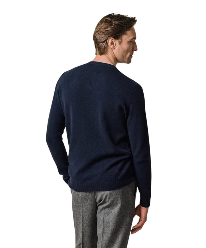 Profuomo pull trui ronde hals heren marine PPWJ30044D P