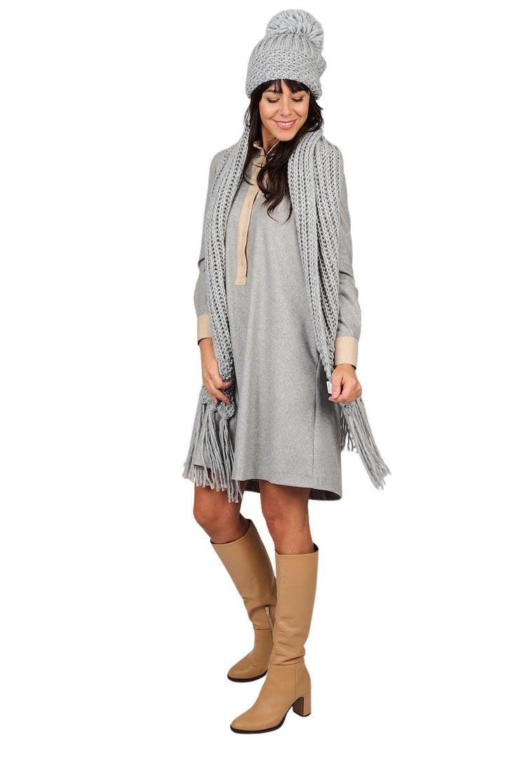 Scapa Flow vestido gris mujer