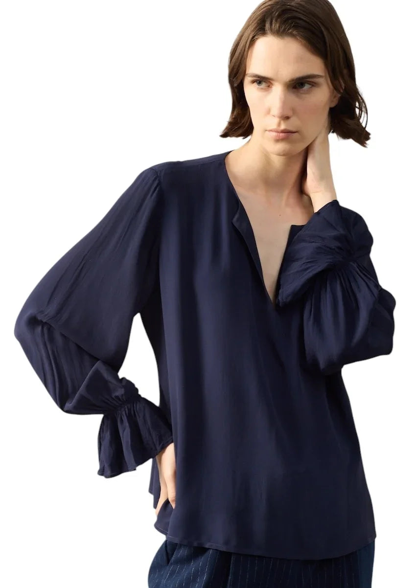 SCAPA FLOW blusa para mujer – azul marino – KIKI VULZA 023