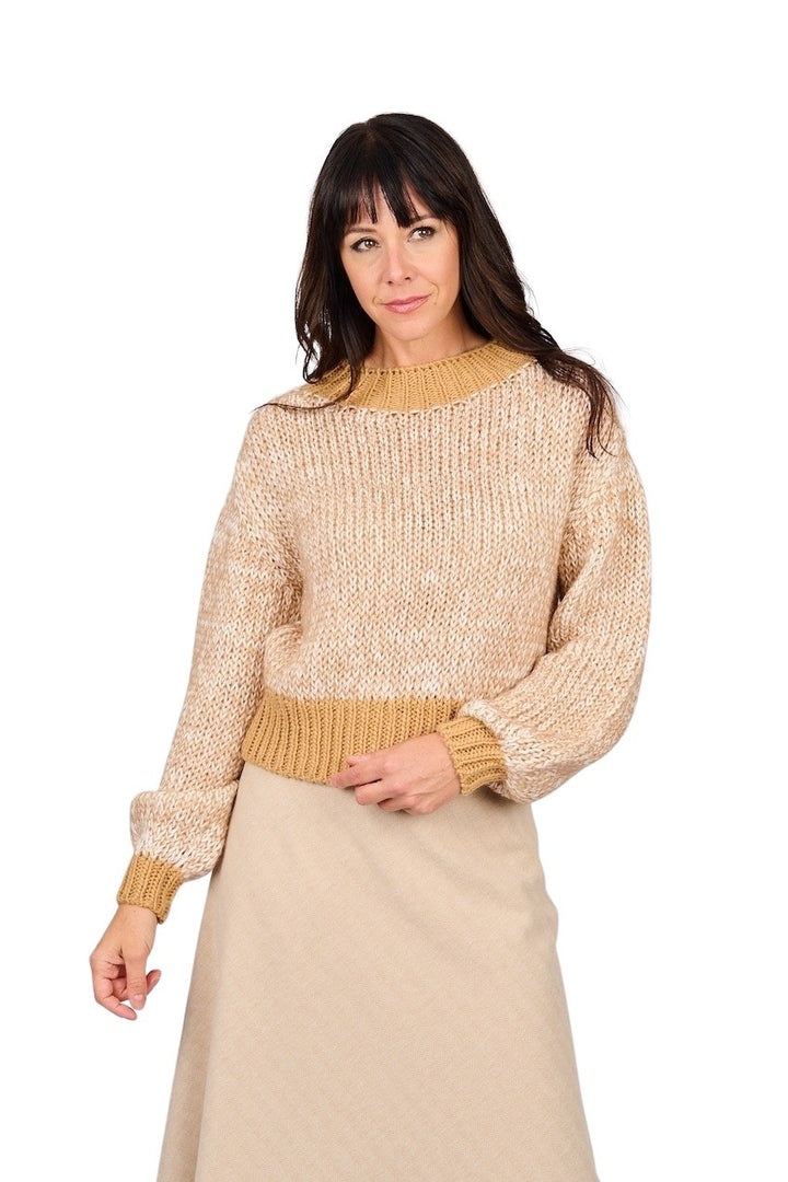 Scapa Flow pullover round neck ladies camel