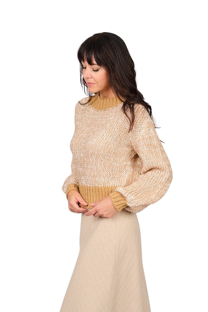 Scapa Flow pullover round neck ladies camel