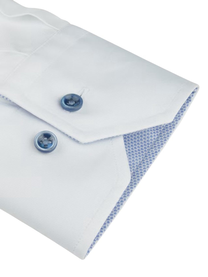 Stenstroms Men hemd lange mouwen heren wit Fitted Body 6847511504 000