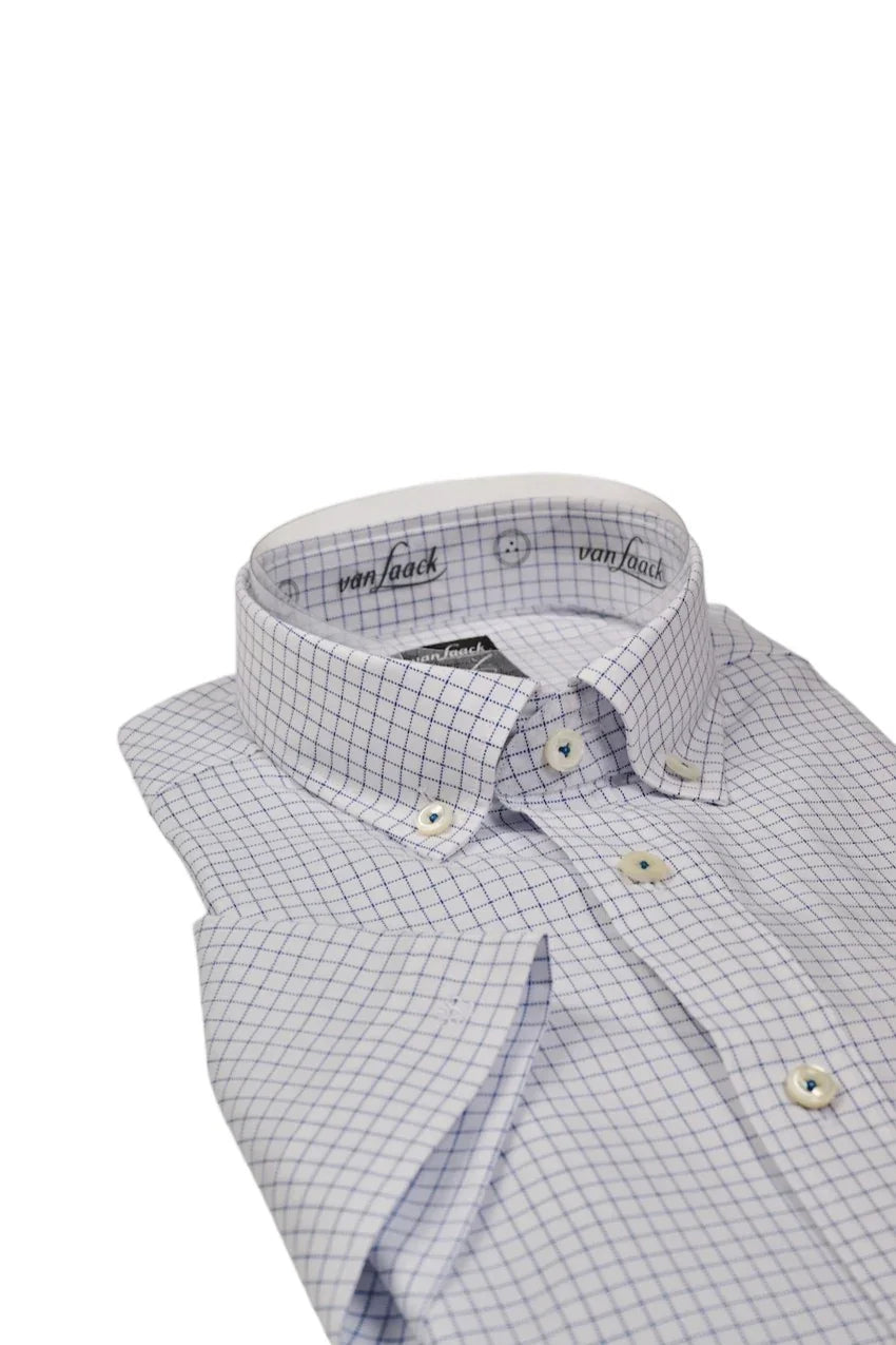 Van Laack Men hemd korte mouwen heren blauw 161648 007 ROY-S-TF