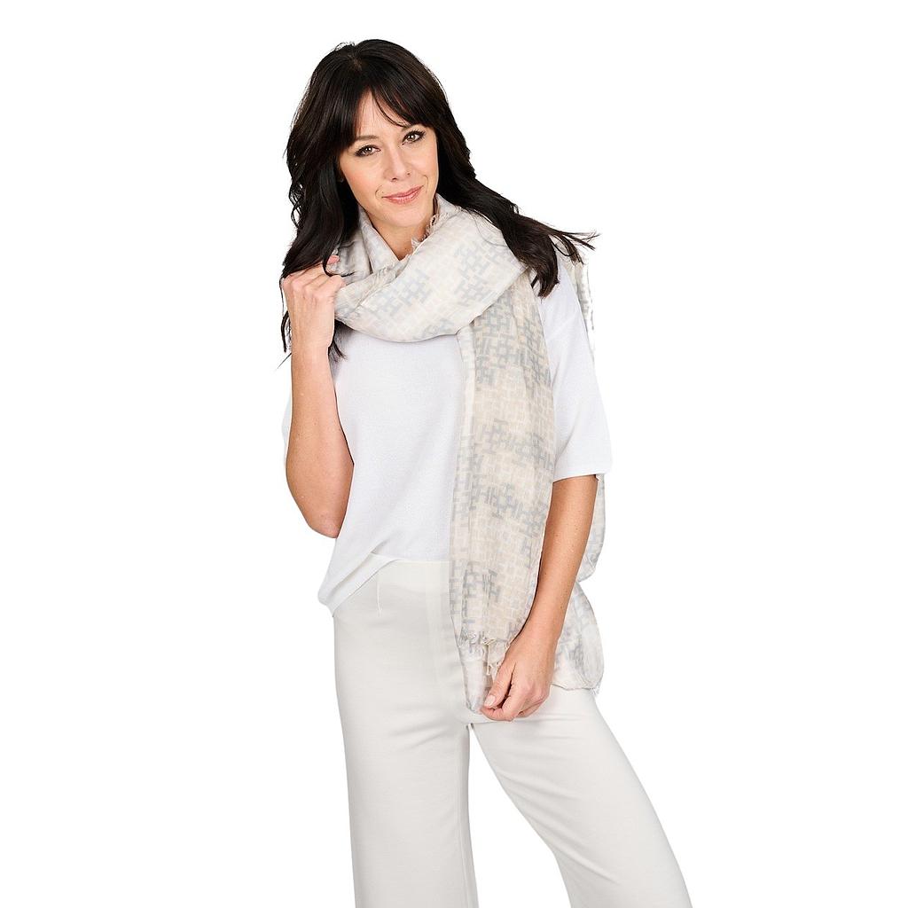 Hemisphere sjaal dames grijs - Artson Fashion